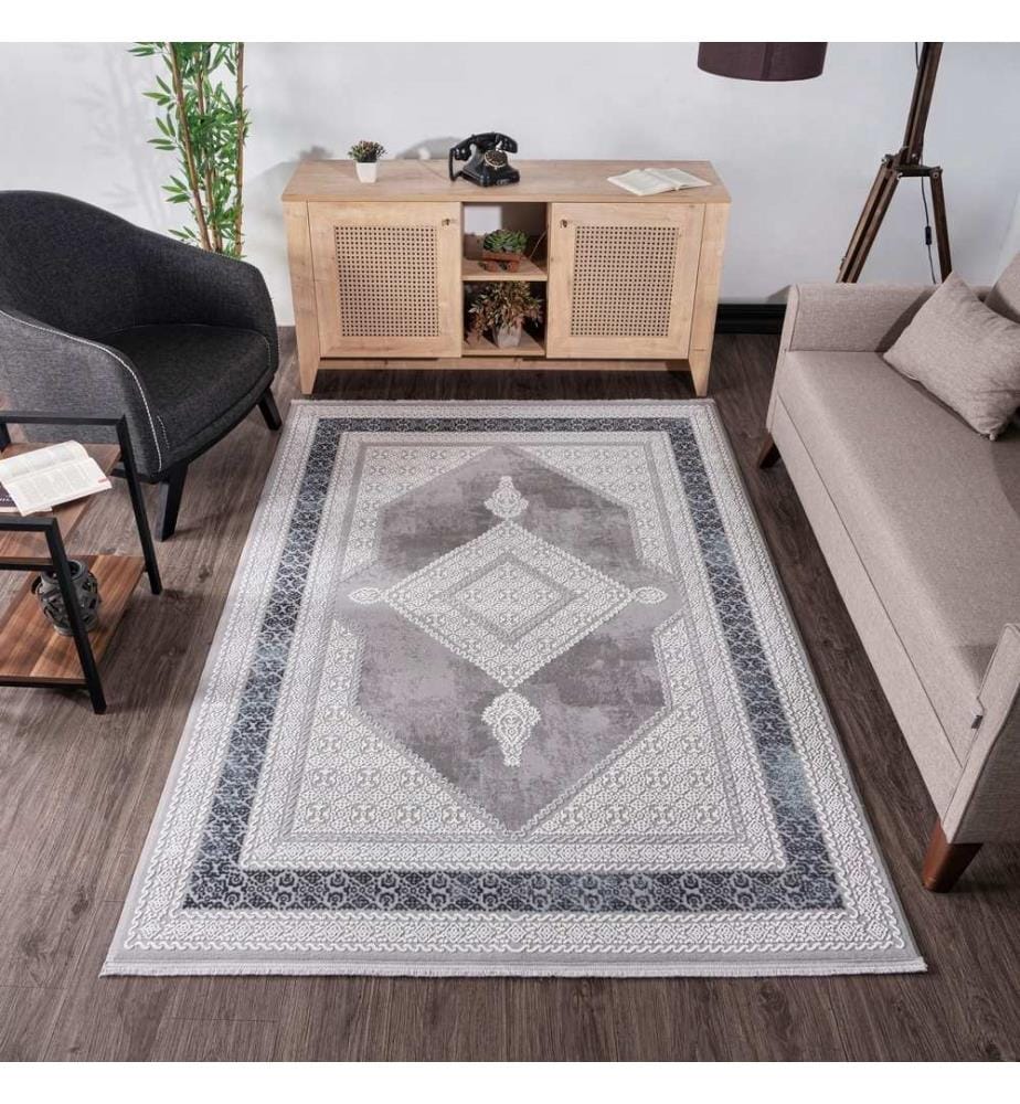 Teppich, Dunkelblau, 70 % Polypropylen / 30 % Polyester, 80 x 150 cm