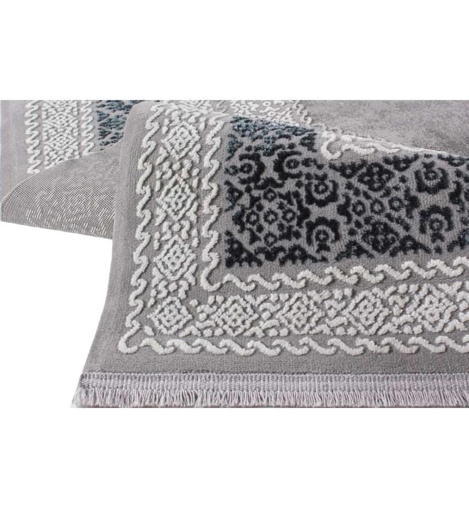 Teppich, Dunkelblau, 70 % Polypropylen / 30 % Polyester, 100 x 300 cm