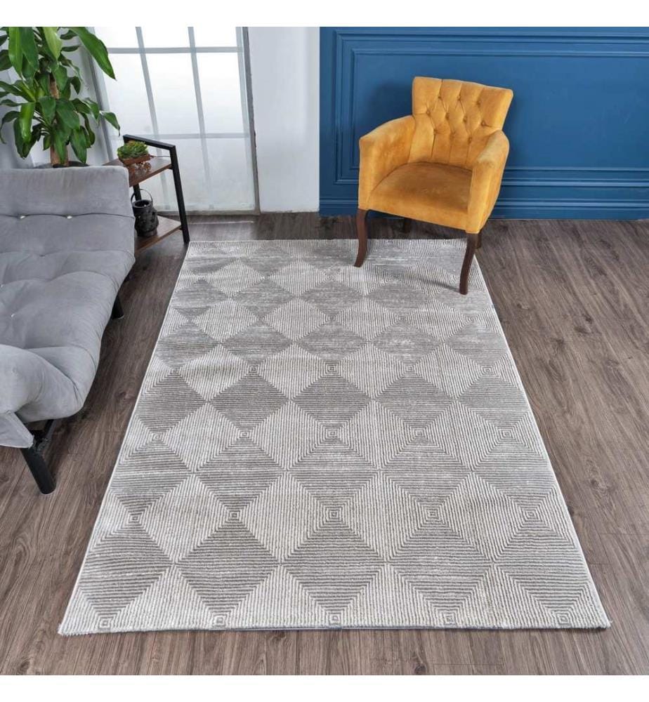 Tappeto, Grigio, 100% poliestere, 80 x 300 cm