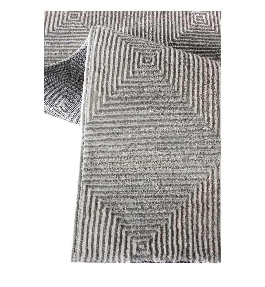 Tappeto, Grigio, 100% poliestere, 80 x 300 cm