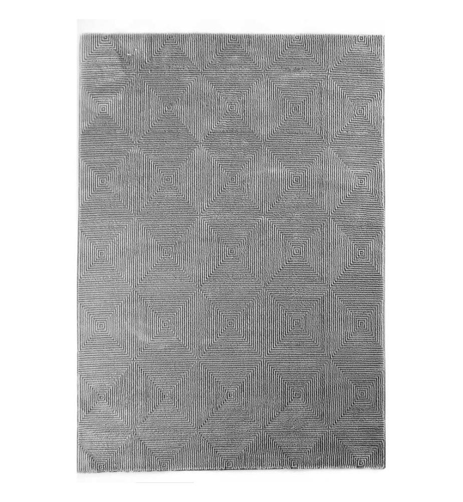Teppich, Grau, 100% Polyester, 120 x 180 cm