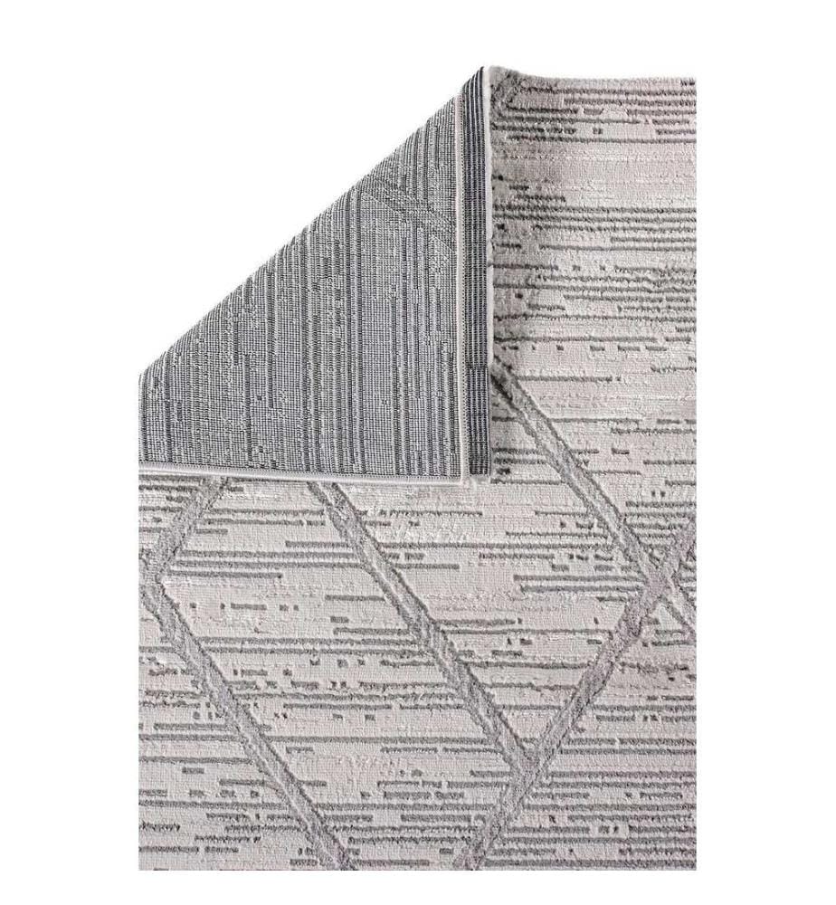 Tappeto, Grigio, 100% poliestere, 160 x 230 cm