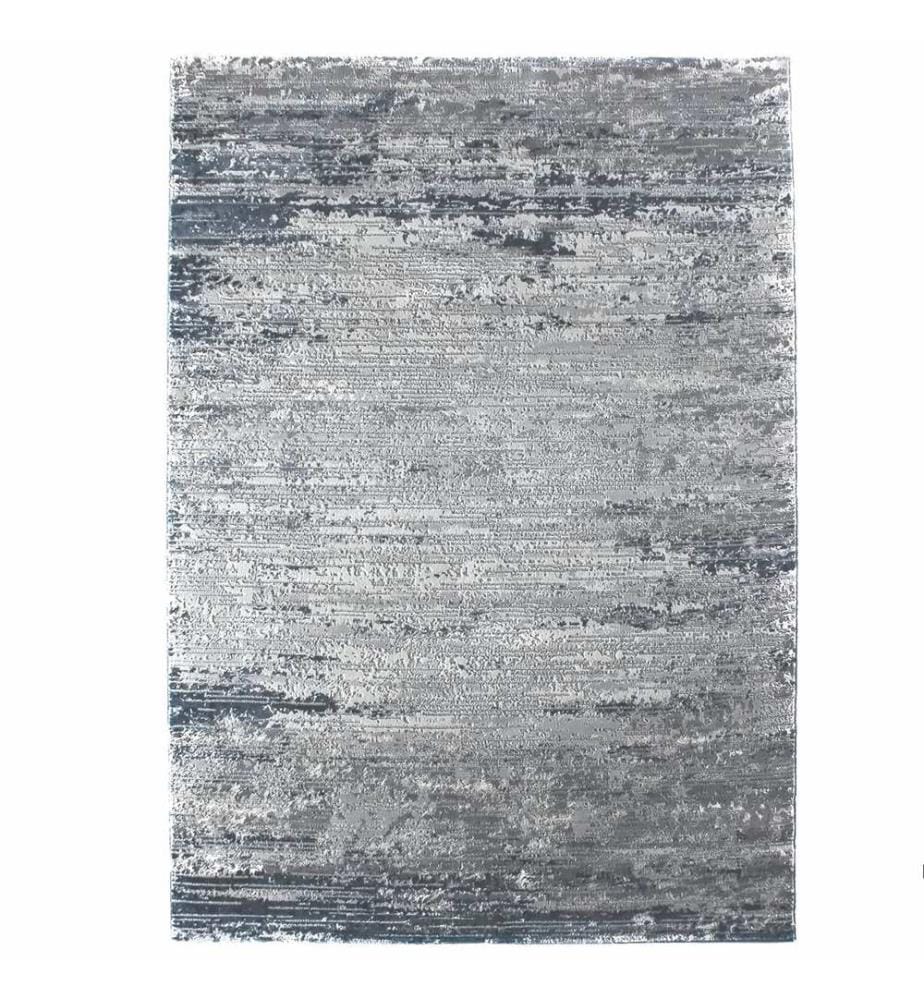 Teppich, Grau, Blau, 100% Polyester, 120 x 180 cm