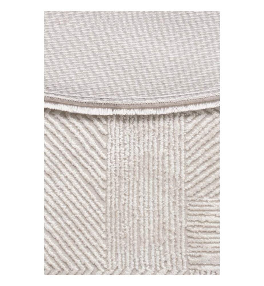 Tappeto, Crema, 70% polipropilene / 30% poliestere, diametro: 80 cm
