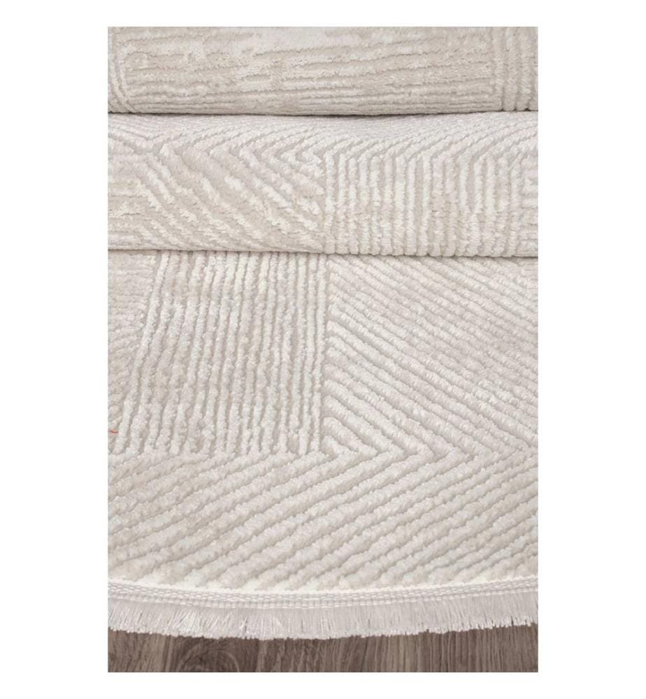 Tappeto, Crema, 70% polipropilene / 30% poliestere, diametro: 100 cm