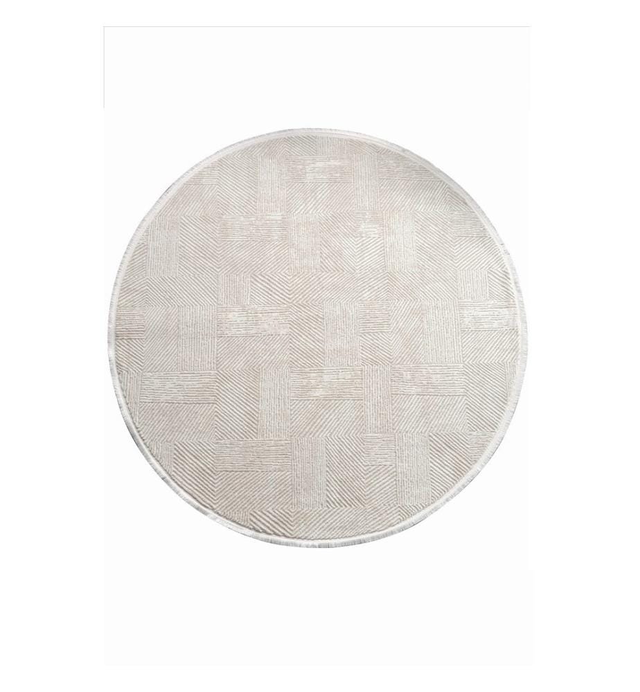 Tappeto, Crema, 70% polipropilene / 30% poliestere, diametro: 200 cm