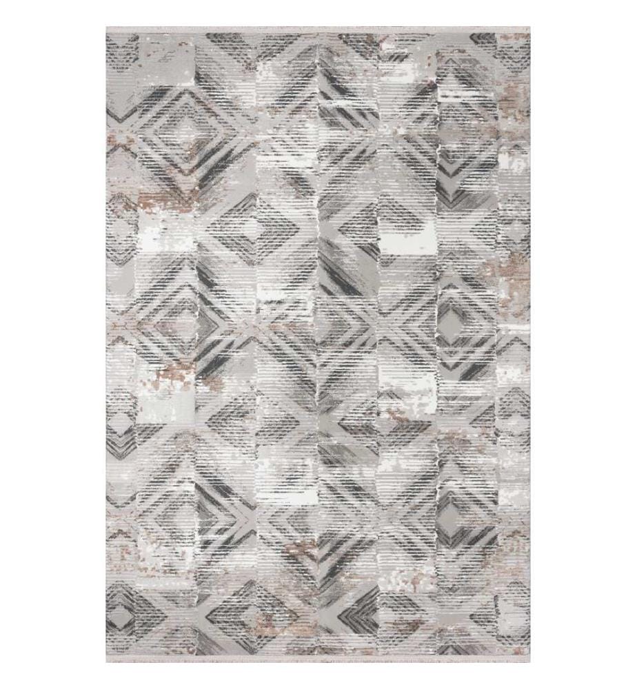Tappeto, grigio, 70% polipropilene / 30% poliestere, 100 x 200 cm
