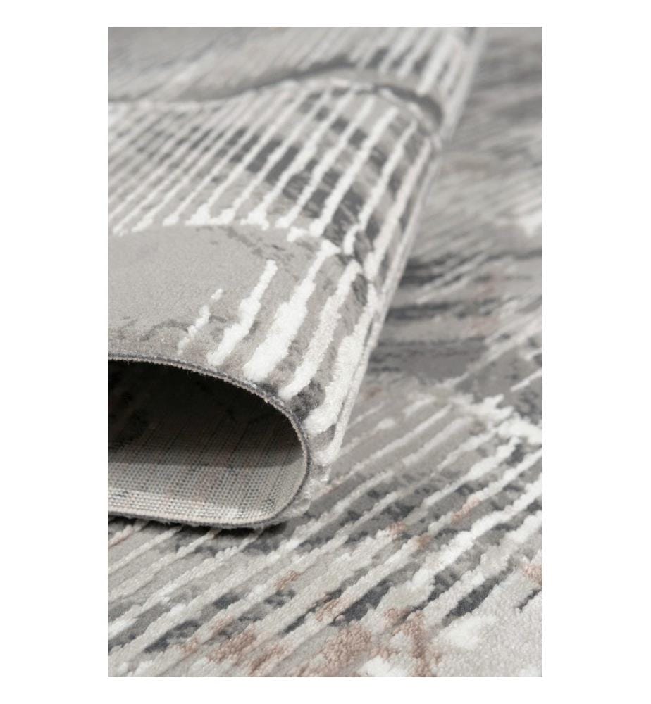 Tappeto, grigio, 70% polipropilene / 30% poliestere, 100 x 300 cm