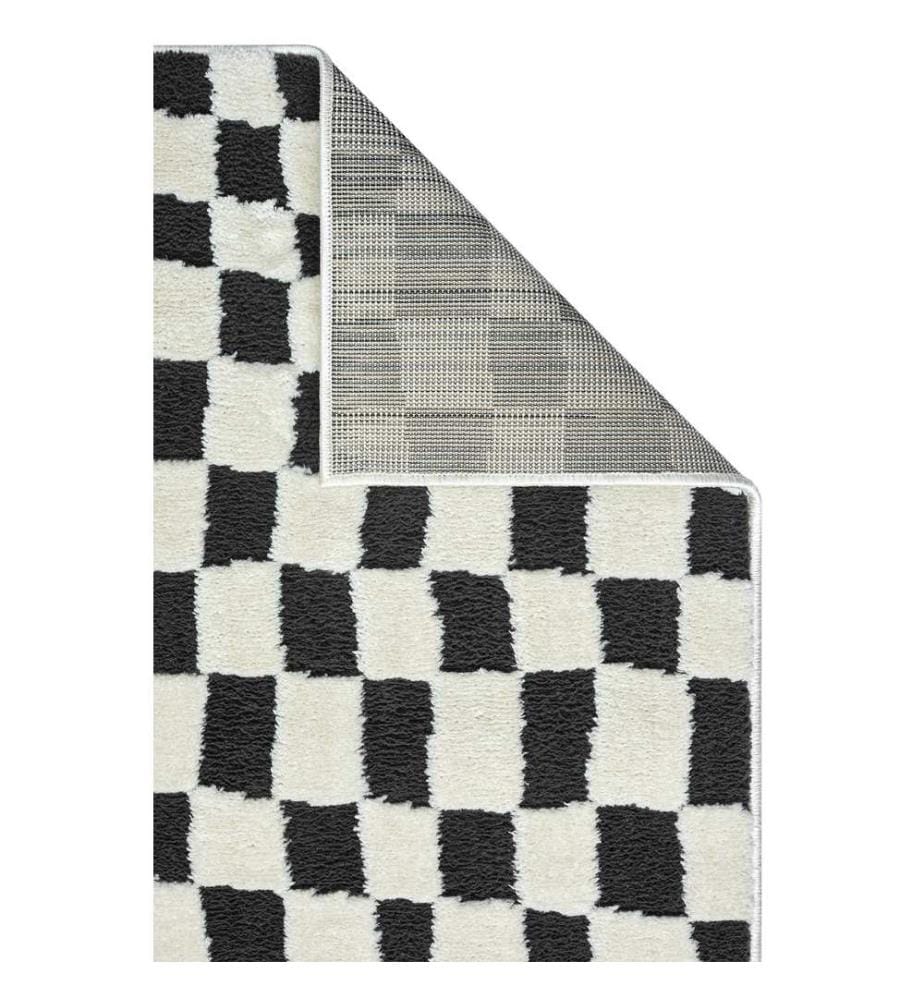 Teppich, Schwarz, 100% Polyester, 120 x 180 cm