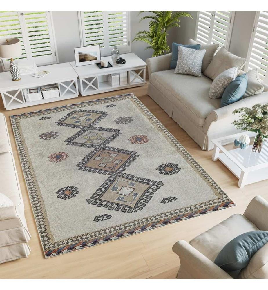 Teppich, 100 X 200, Grau, 70% Baumwolle , 30% Polyester