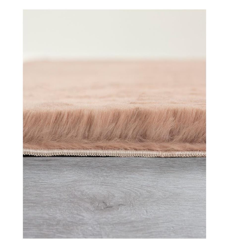 Teppich, Hellrosa, 100% Polyester, 80 x 150 cm