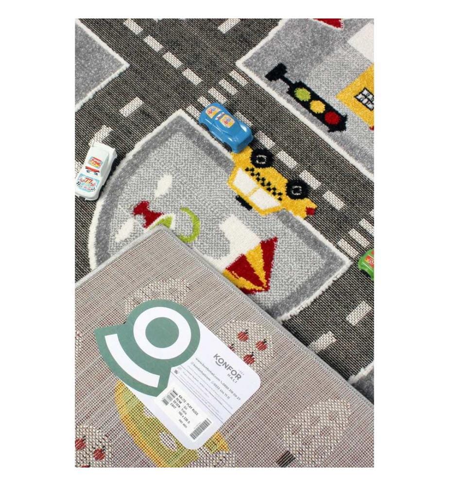 Teppich, Grau, 100% Polyester, 120 x 170 cm