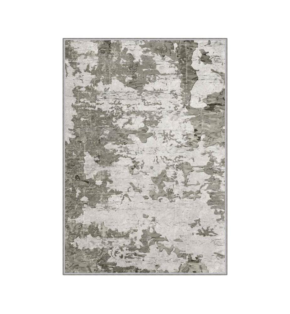 Tappeto, Grigio, Grigio scuro, 100% poliestere, 140 x 220 cm