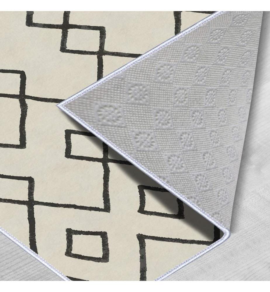 Tappeto, Beige, Nero, 100% poliestere, 160 x 230 cm