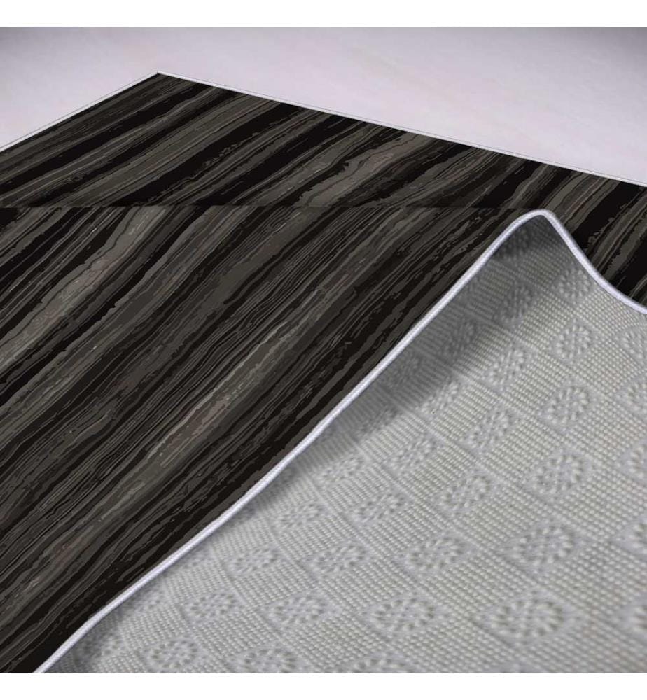 Tappeto, Oro, Nero, 100% poliestere, 80 x 120 cm