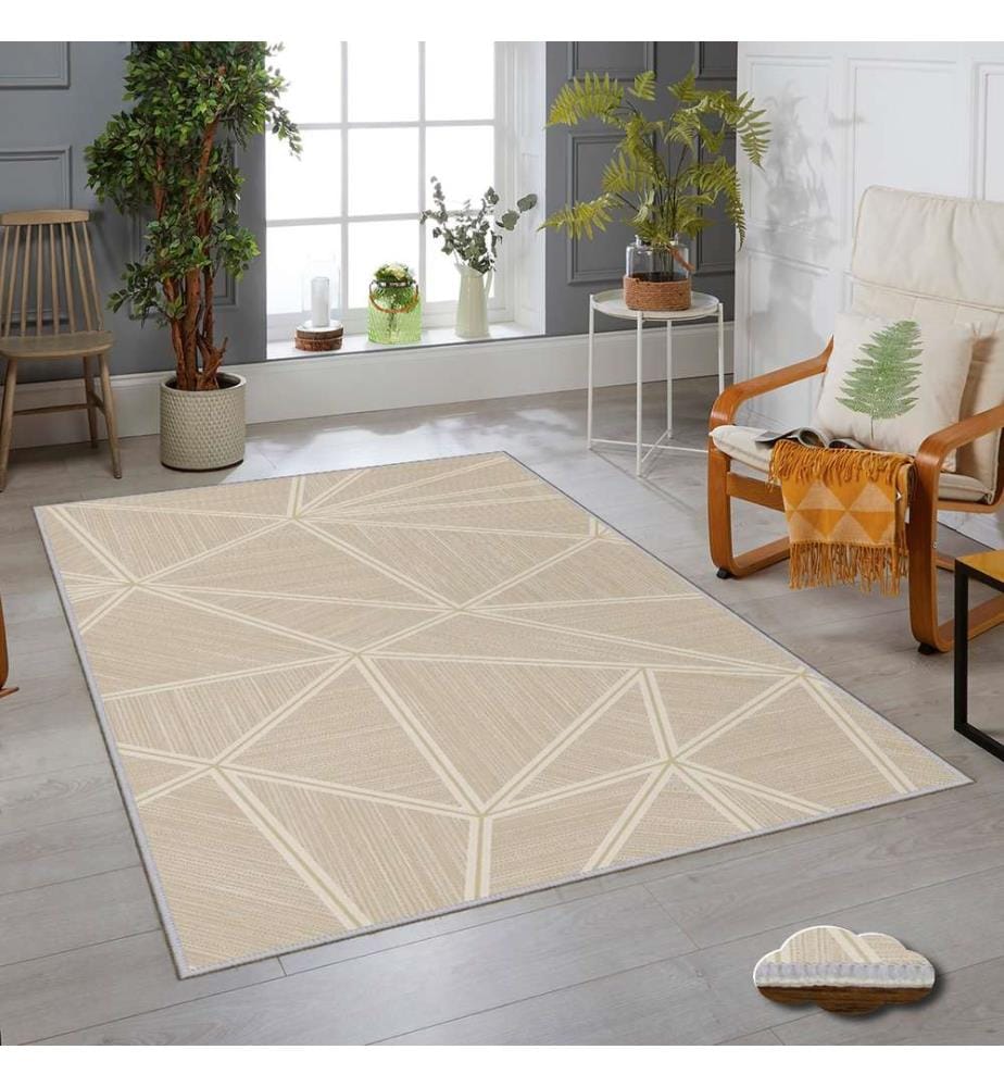 Teppich, Creme, 100% Polyester, 180 x 280 cm