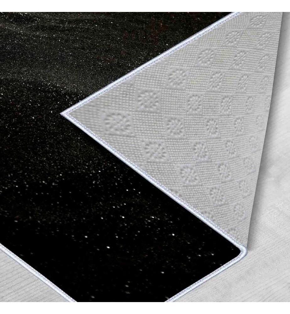 Tappeto, Bianco, Nero, 100% poliestere, 80 x 300 cm