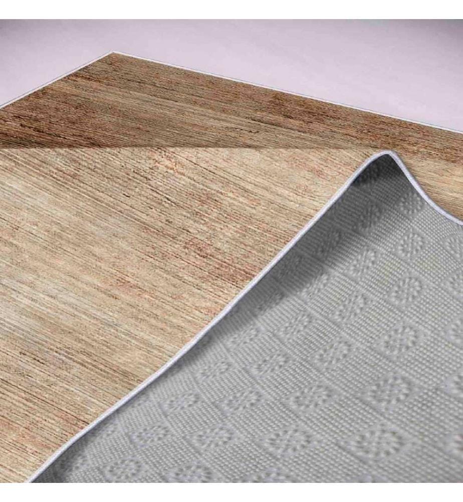 Tappeto, Marrone, 100% poliestere, 80 x 120 cm