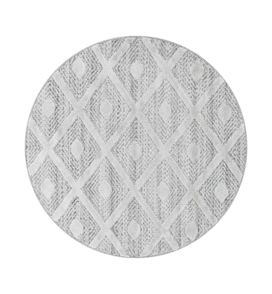 Tappeto, Grigio, 100% polipropilene, 120 x 120 cm