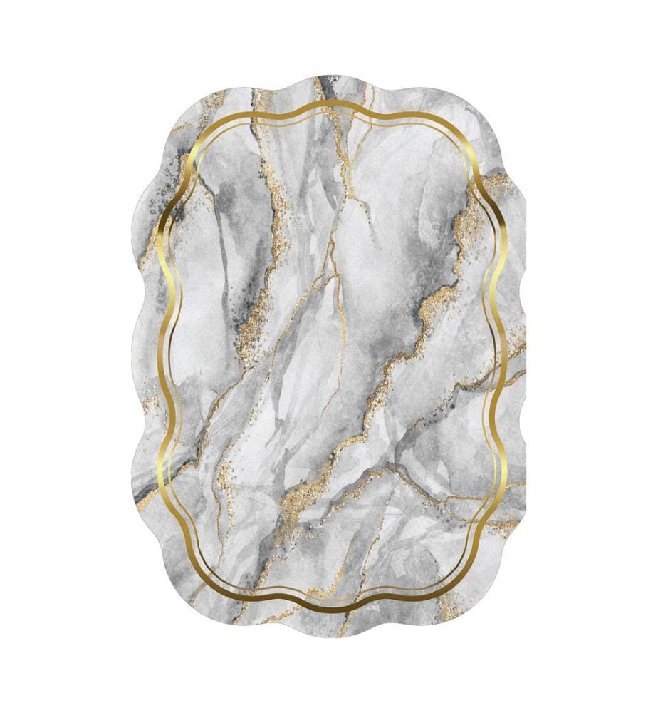 Tappeto Hall, Grigio, 100% poliestere, 80 x 150 cm