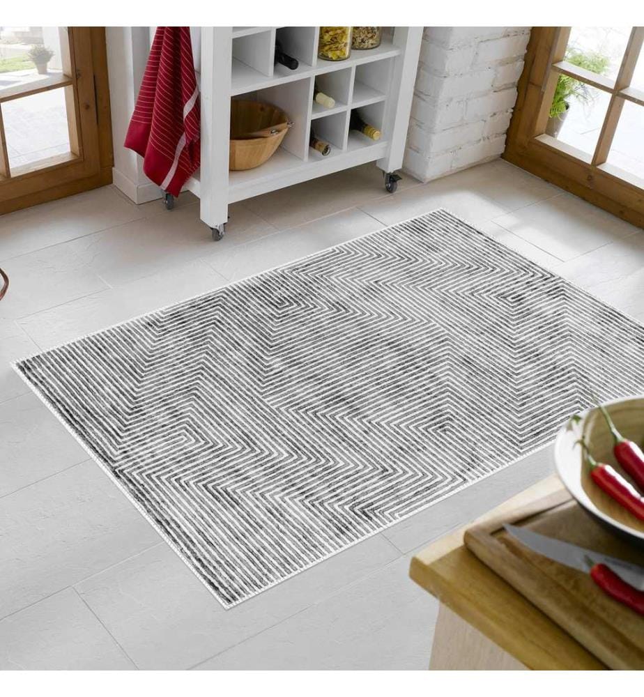 Tappeto, Grigio, 100% poliammide, 160 x 230 cm