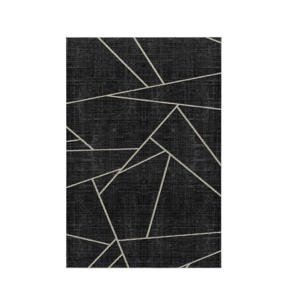 Tappeto, Nero, 100% poliestere, 80 x 200 cm