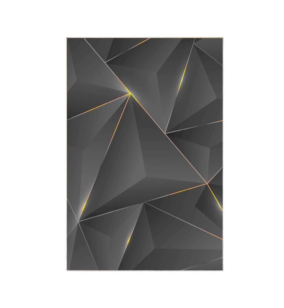 Teppich, Gold, Schwarz, 100% Polyester, 160 x 230 cm