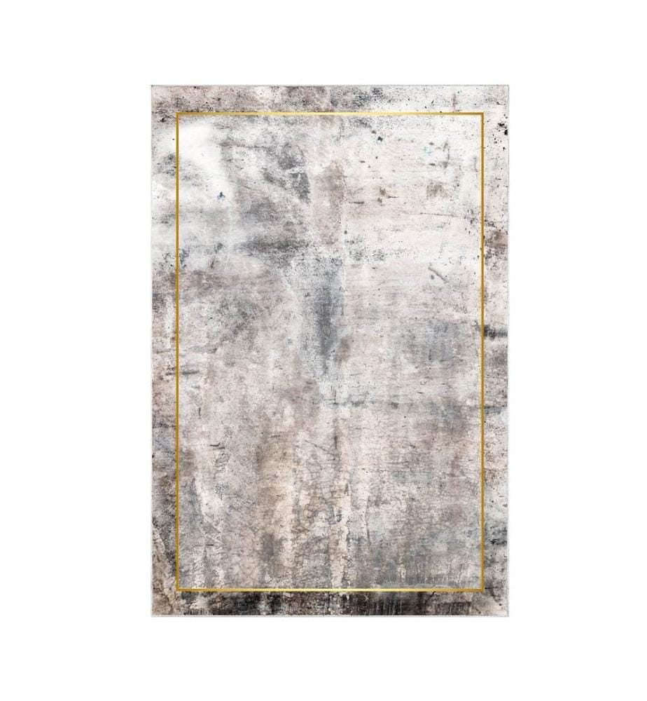 Tappeto, Grigio, 100% poliestere, 80 x 120 cm