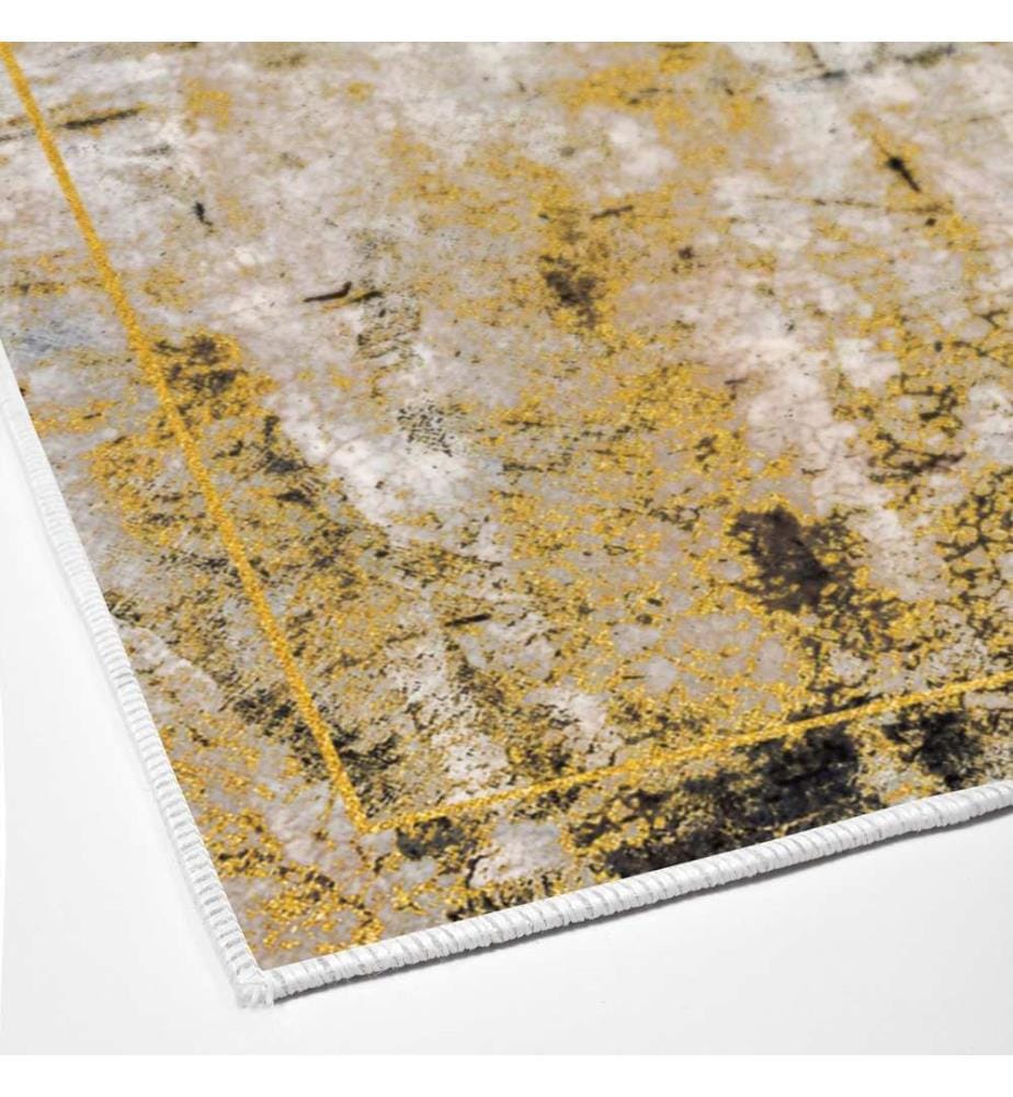Tappeto, Senape, 100% poliestere, 100 x 150 cm