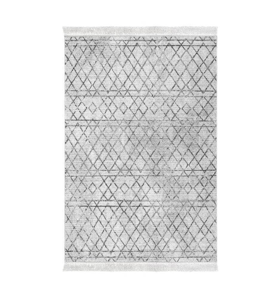 Tappeto, Grigio, 100% poliestere, 100 x 200 cm