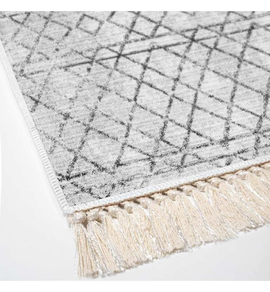 Tappeto, Grigio, 100% poliestere, 100 x 200 cm