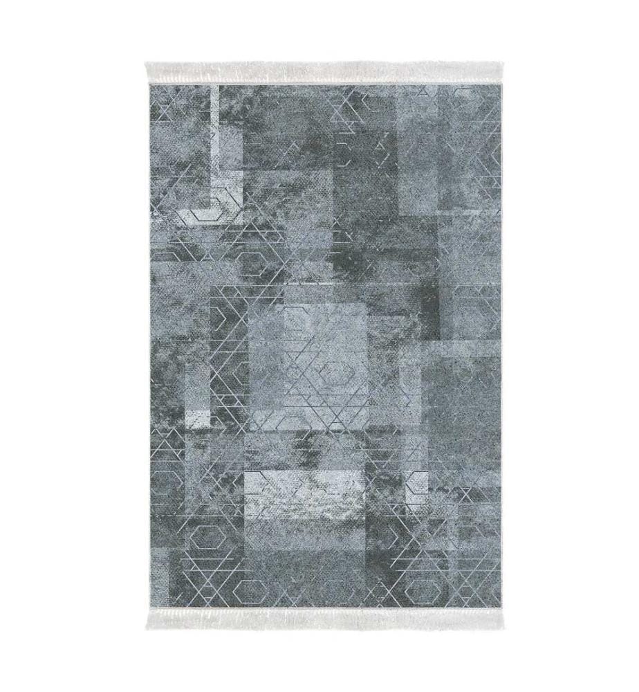 Tappeto, Blu, 100% poliestere, 120 x 180 cm