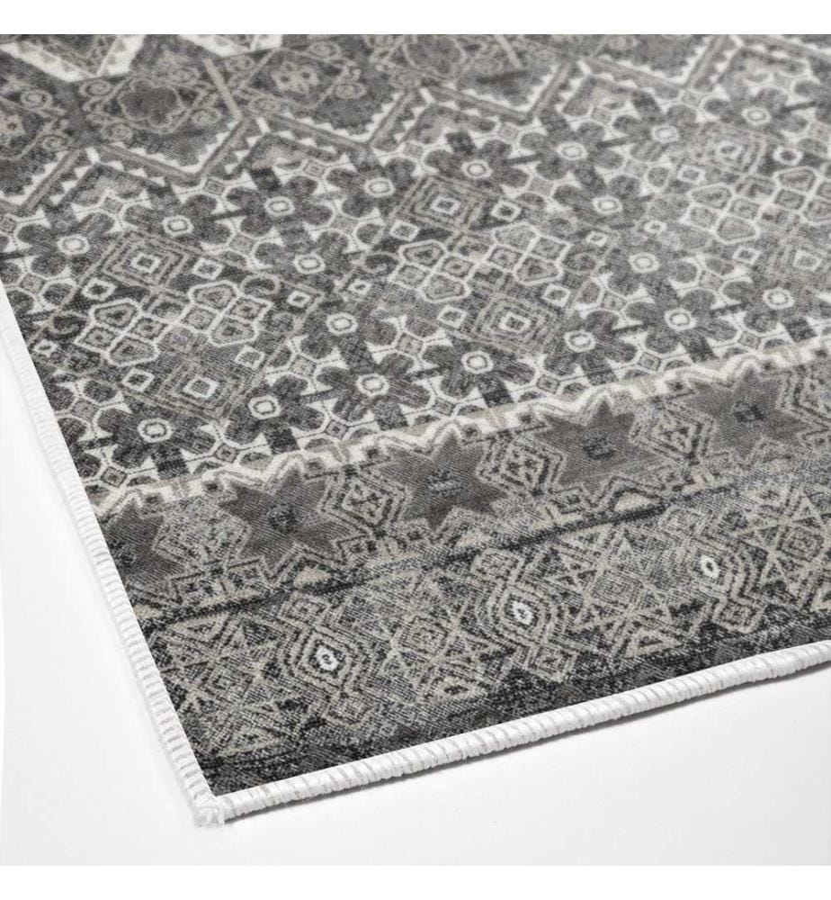 Tappeto, Grigio, 100% poliestere, 120 x 180 cm