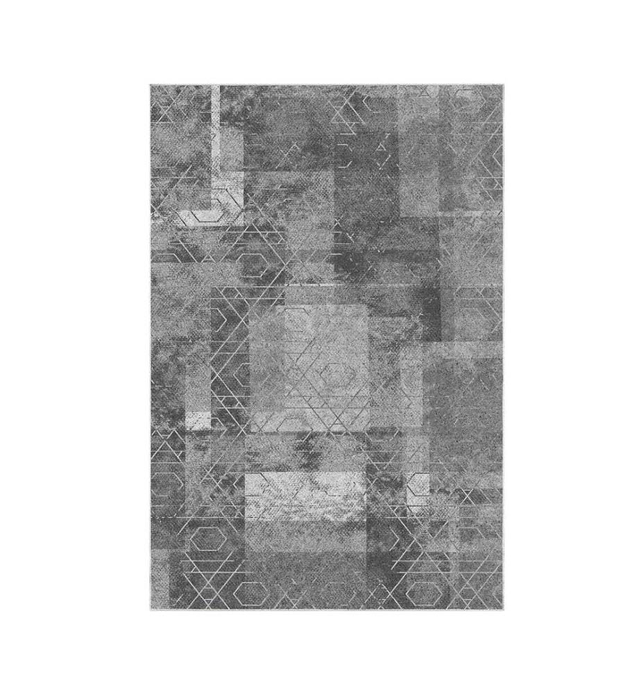 Tappeto, Grigio, 100% poliestere, 80 x 200 cm