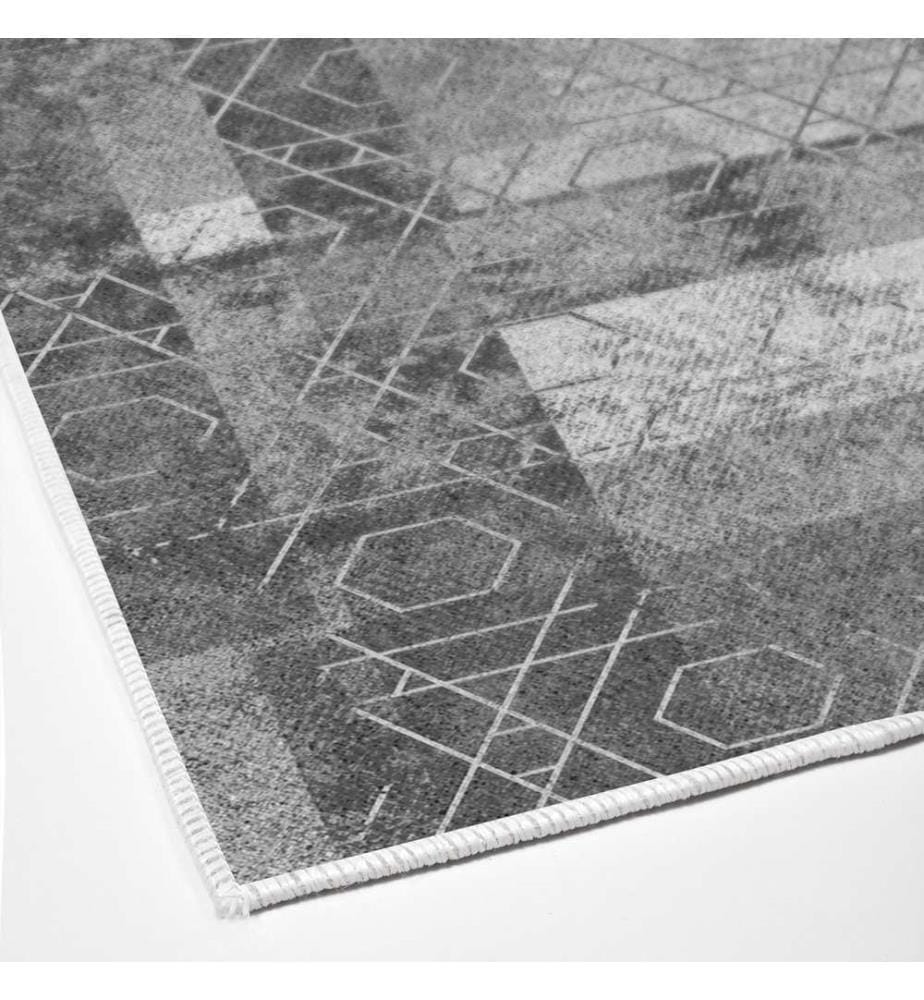 Tappeto, Grigio, 100% poliestere, 80 x 200 cm
