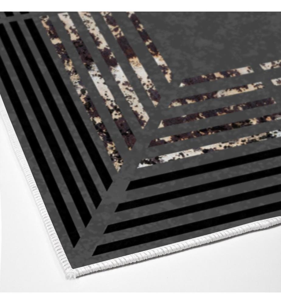 Tappeto, Antracite, 100% poliestere, 80 x 120 cm