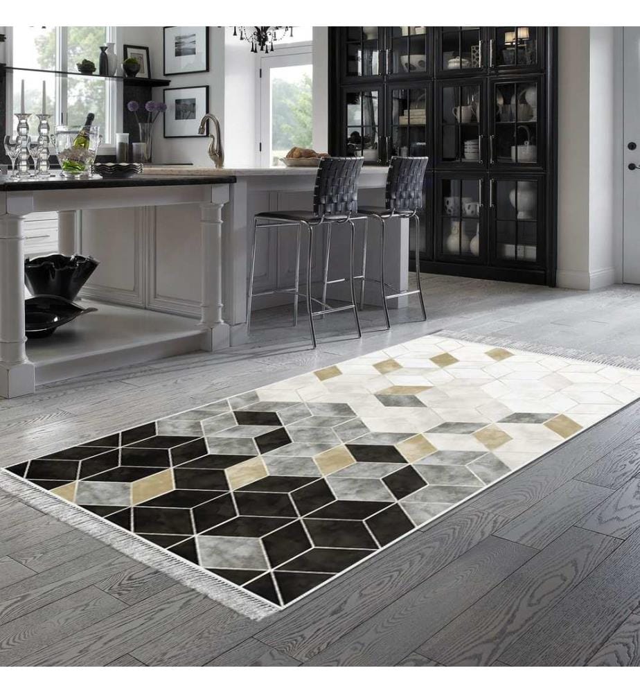Tappeto, Crema, 100% poliestere, 160 x 230 cm