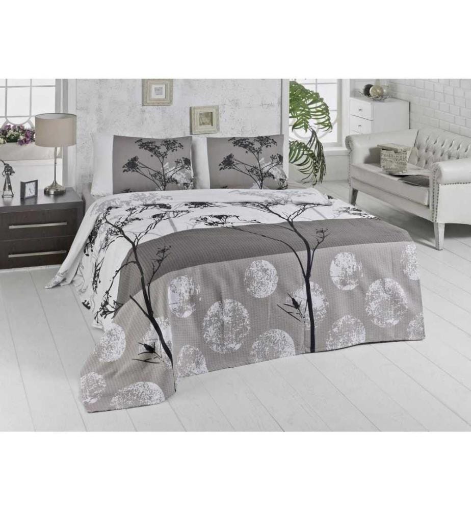 Single Pique, Weiss Grau Beige Schwarz, Baumwolle, 260 gr-m²,
