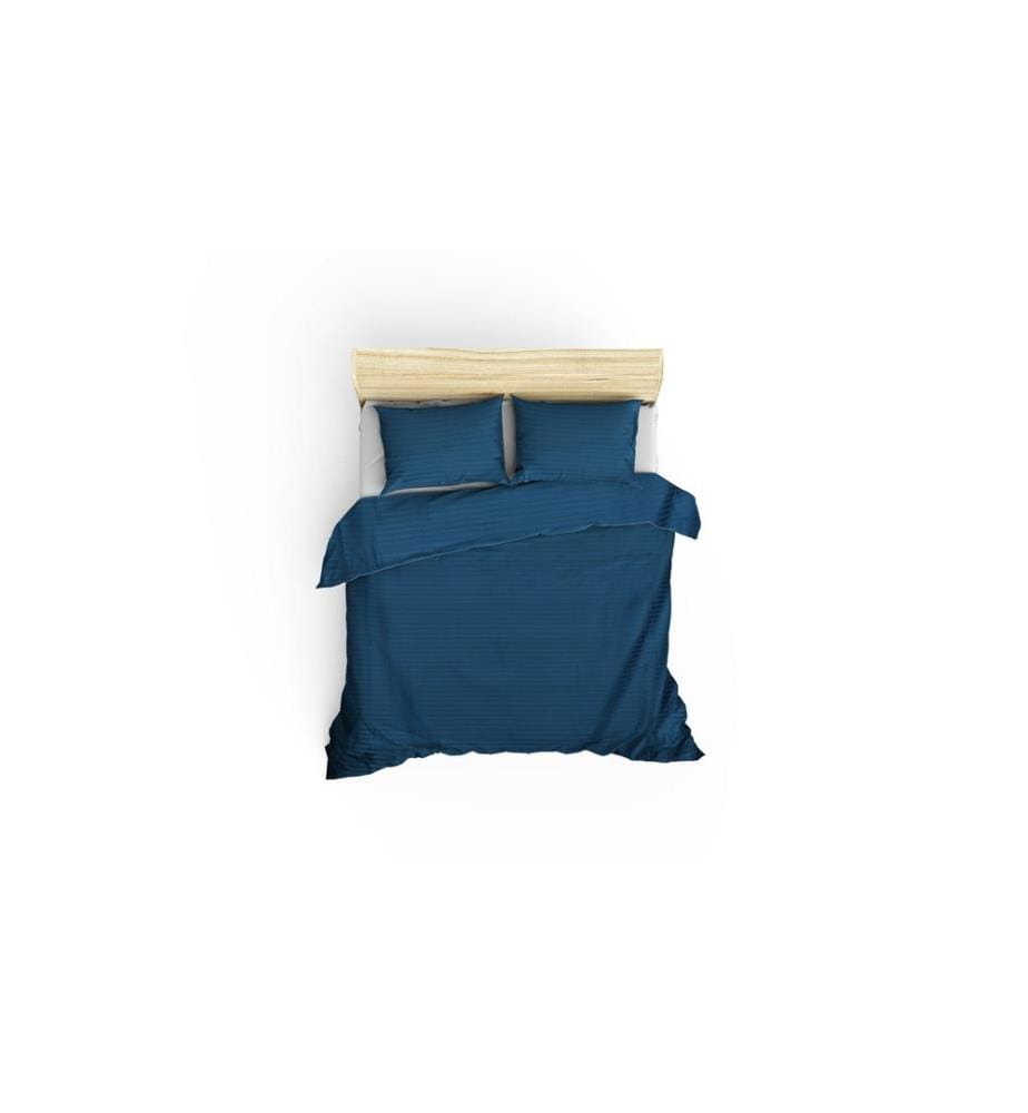 Ensemble De Couvertures De Courtepointe Satin King, Bleu, Satin Coton