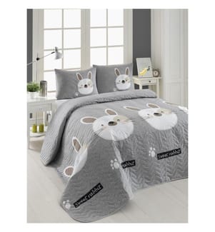 Grau, Bettdecken, 90 Gr,M², 65% Baumwolle , 35% Polyester, Abdeckung ,
