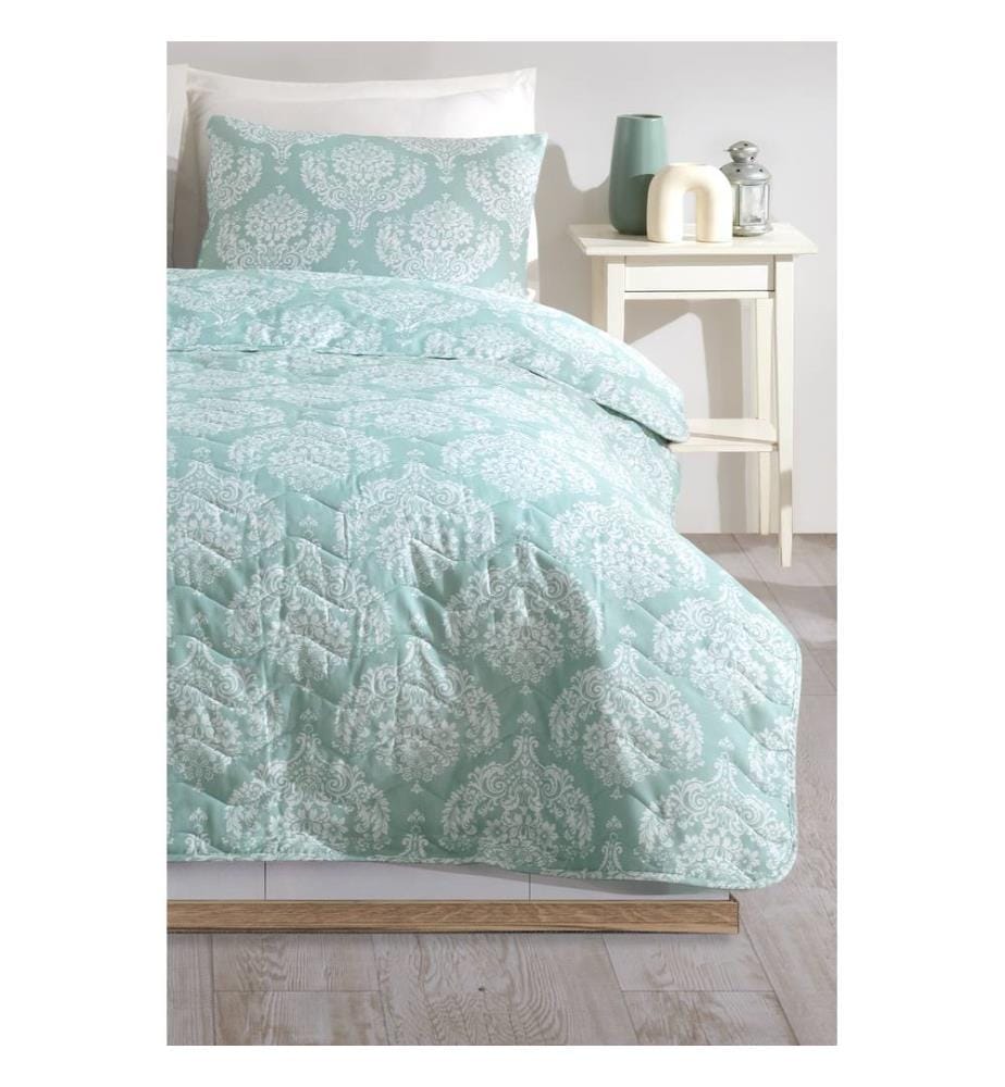 King Steppdecke, Wassergrün, 65 % BAUMWOLLE / 35 % POLYESTER (Bezug) /