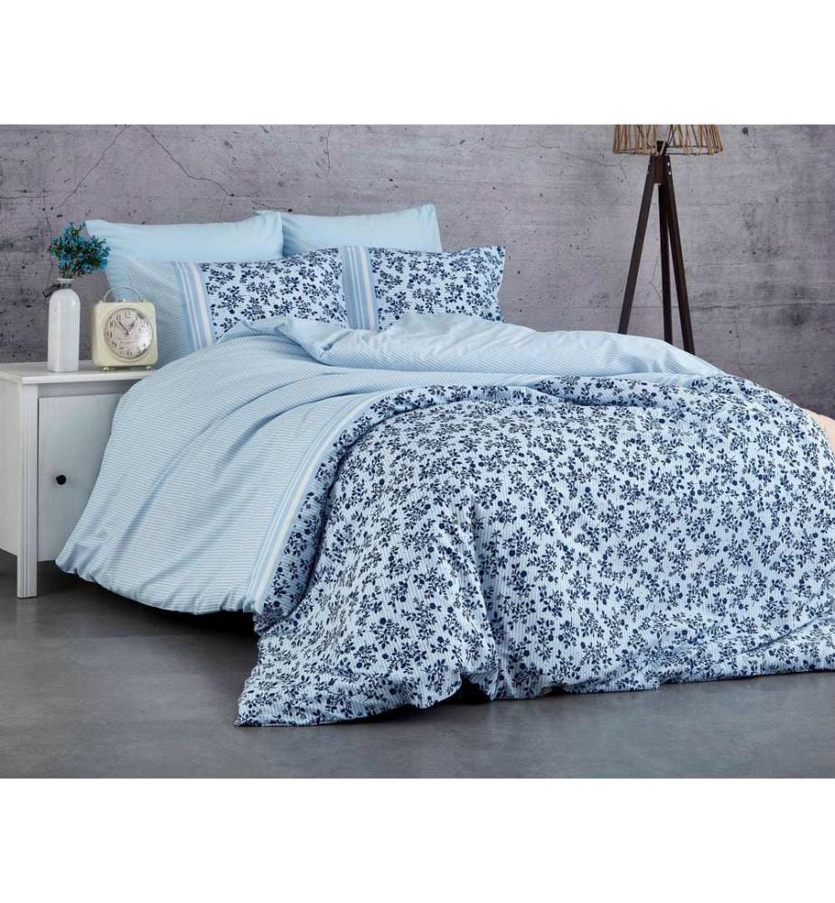 Blau, Bettdecken, Baumwolle Ranforce
