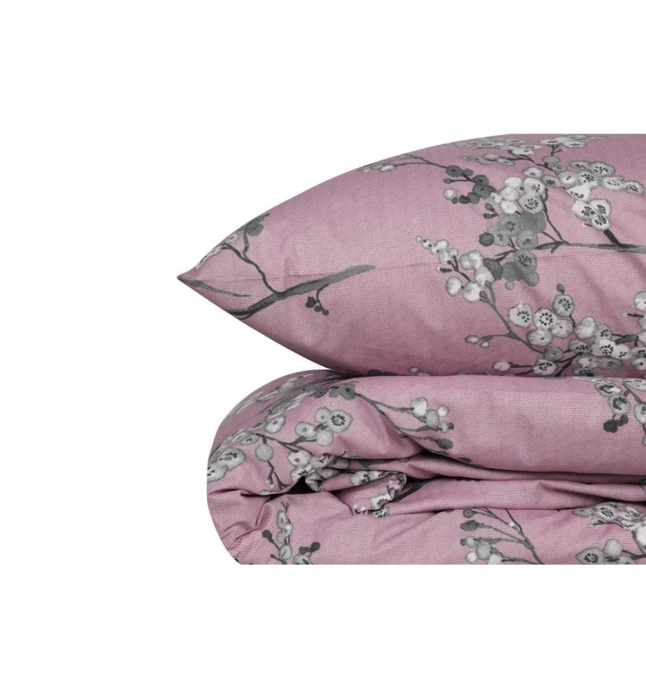 Ensemble De Couvertures De Courtepointe Unique Ranforce, Rose Blanc, Coton Ranforce
