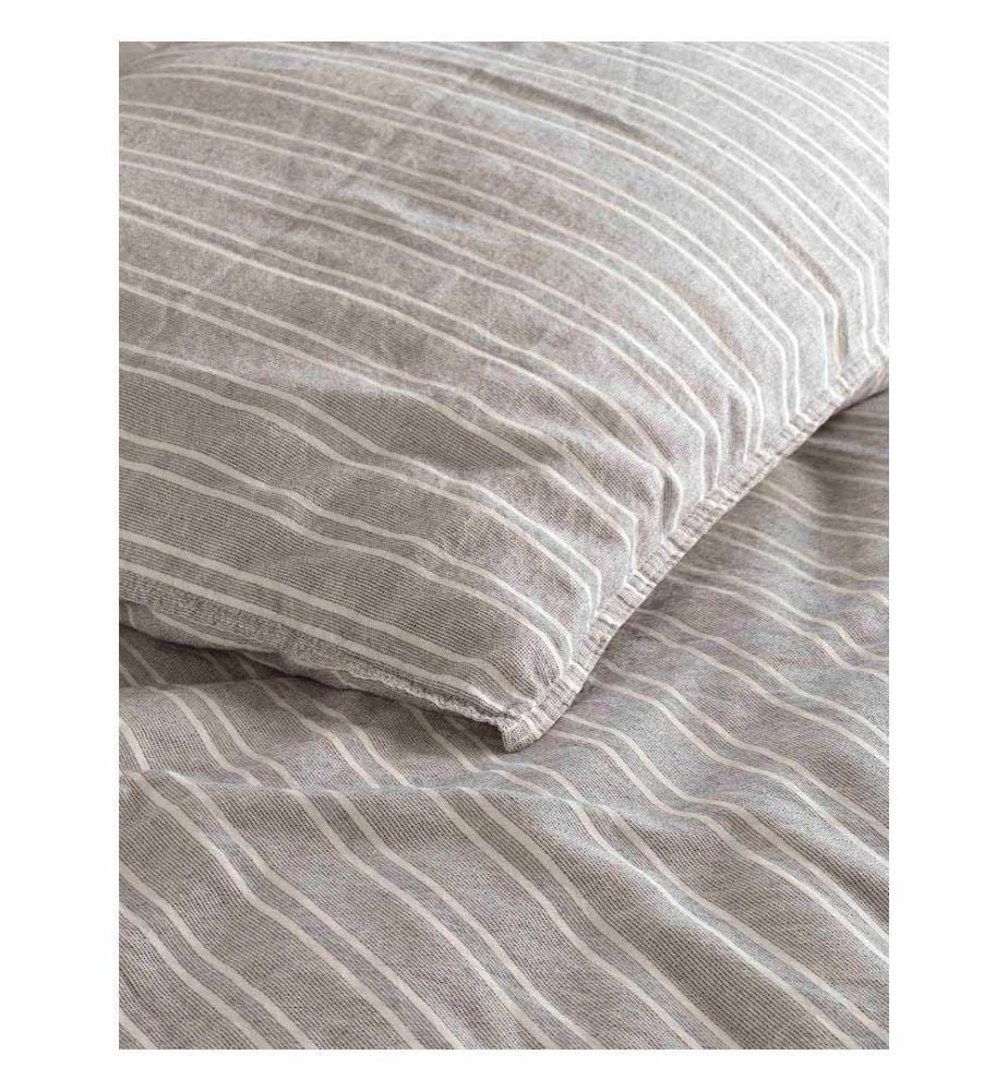 Ranforce King Quilt Cover Set , White, Black, 100% Cotton Ranforce, Garmentwash