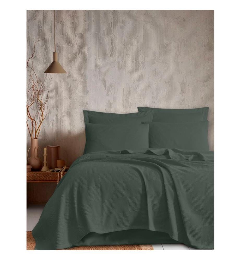 Einzelbett-Piqué, grün, 100 % BAUMWOLLE