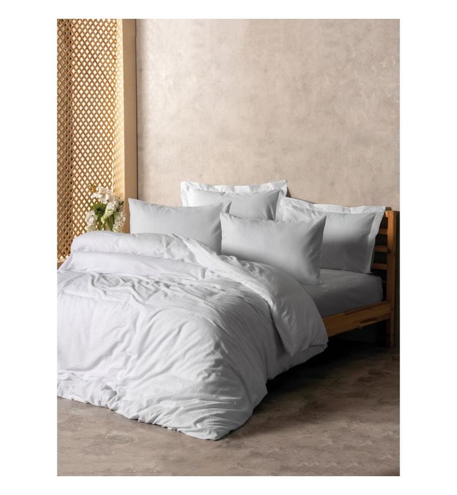 Housse de couette Ranforce King, FR, 100 % coton Ranforce, blanche