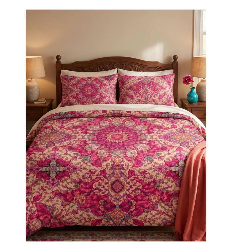 Bettwäsche-Set (Kingsize), FR, 70 % Baumwolle / 30 % Polyester, mehrfarbig