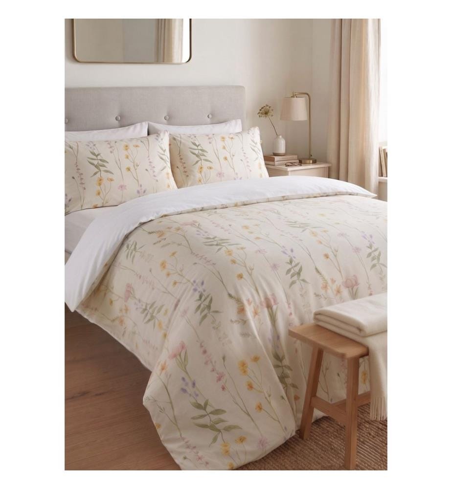 Bettwäsche-Set (Super King), FR, 70 % Baumwolle / 30 % Polyester, mehrfarbig