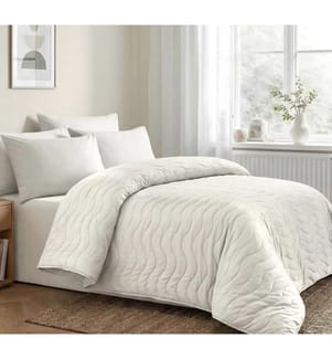 Couvre-lit matelassé Ranforce, UE, DE, FR, 100 % coton Ranforce, crème
