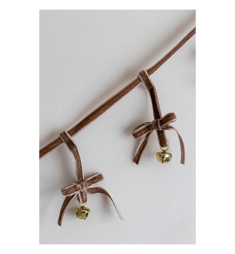 Weihnachtsbaumschmuck, braun, 100 % SAMT